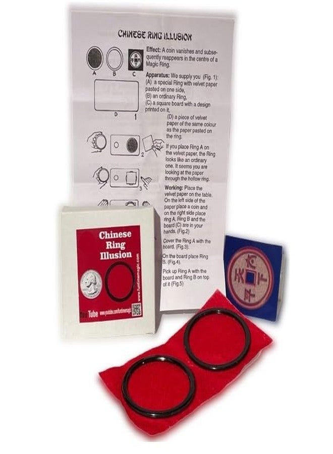 مايلز ماجيك خدعة الخاتم الصيني السحرية من مايلز ماجيك | خدعة التلاعب بالعملات المعدنية عن قرب، خدعة ذهنية حقيقية لتبديل العملات المعدنية - Image 3